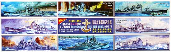 旧日本海軍 重巡洋艦 愛宕 プラモデル (ニチモ 1/500 艦船ディスプレーモデル No.501-1) 商品画像