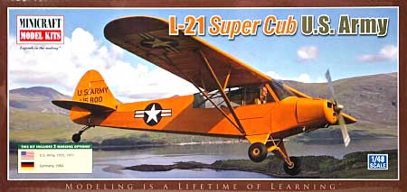 L-21 スーパーカブ 米陸軍 プラモデル (ミニクラフト 1/48 航空機プラスチックモデルキット No.11650) 商品画像