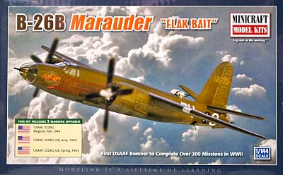 B-26B マローダー FLAK BAIT プラモデル (ミニクラフト 1/144 軍用機プラスチックモデルキット No.14601) 商品画像