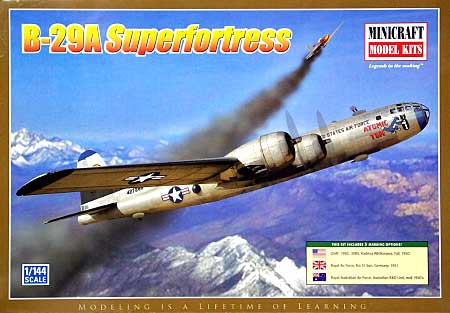 B-29A スーパーフォートレス プラモデル (ミニクラフト 1/144 軍用機プラスチックモデルキット No.14609) 商品画像