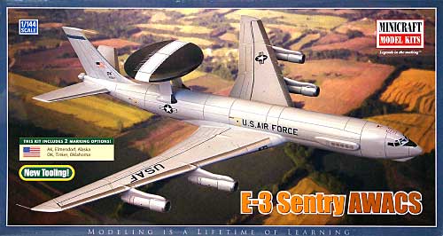 E-3 セントリー AWACS プラモデル (ミニクラフト 1/144 軍用機プラスチックモデルキット No.14526) 商品画像