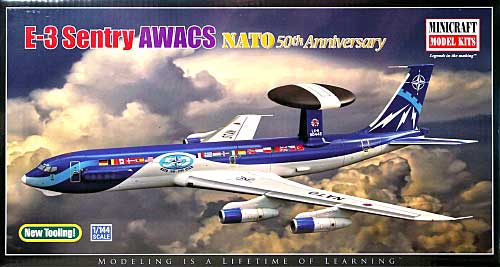 E-3A セントリー AWACS NATO設立50周年記念塗装機 プラモデル (ミニクラフト 1/144 軍用機プラスチックモデルキット No.14611) 商品画像