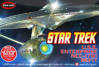 U.S.S. エンタープライズ NCC-1701 REFIT (改装型) プラモデル (ポーラライツ スタートレック (STAR TREK) No.POL820) 商品画像