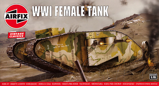 WW1 フィメール戦車 (雌型戦車) プラモデル (エアフィックス 1/76 ミリタリー No.A02337V) 商品画像