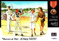 マスターボックス 1/35 ミリタリーミニチュア アメリカ海軍 女子補助員 2体 ＋ 海軍兵士 2体 & ペット (US Navy WAVES)
