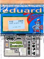 エデュアルド 1/32 エアクラフト用 カラーエッチング ズーム （33-×） F6F-5 ヘルキャット用 計器盤・シートベルト エッチングパーツ (接着剤付)