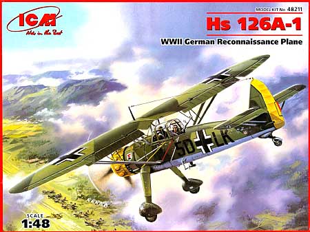 ドイツ ヘンシェル Hs 126A-1 近接偵察機 プラモデル (ICM 1/48 エアクラフト プラモデル No.48211) 商品画像