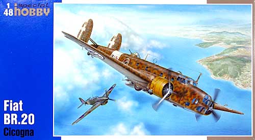 イタリア フィアット BR.20 高速爆撃機 プラモデル (スペシャルホビー 1/48 エアクラフト No.48068) 商品画像