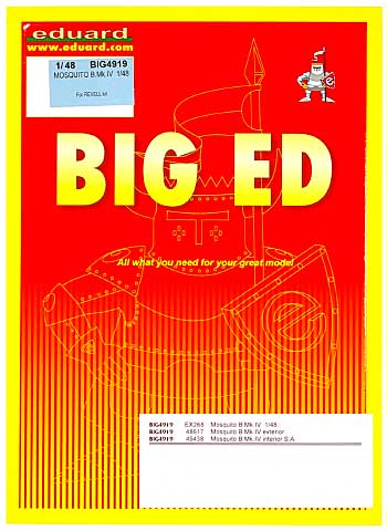 デ・ハビランド モスキート B. Mk.4 用 BIG ED エッチングパーツセット (レベル対応) エッチング (エデュアルド 1/48 BIG ED （AIR） No.BIG-4919) 商品画像