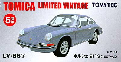 ポルシェ 911S (1967年式) (銀色) ミニカー (トミーテック トミカリミテッド ヴィンテージ No.LV-86a) 商品画像