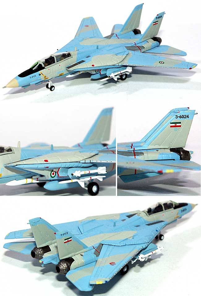 F-14A トムキャット イラン空軍 アリ・キャット #3-6024 (80年代中期 カモフラージュ) 完成品 (ホーガンウイングス M-SERIES No.6634) 商品画像_1