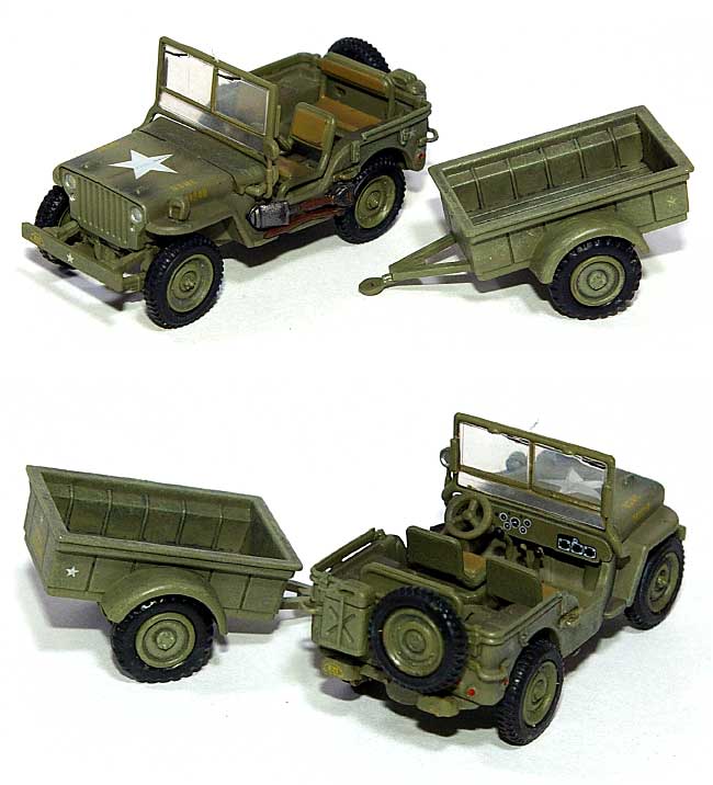 ウィリス MB ジープ&トレーラー 第4海兵師団 硫黄島 完成品 (ホビーマスター 1/72 グランドパワー シリーズ No.HG4201) 商品画像_1