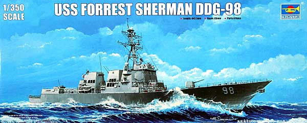 U.S.S DDG-98 フォレスト シャーマン プラモデル (トランペッター 1/350 艦船シリーズ No.04528) 商品画像