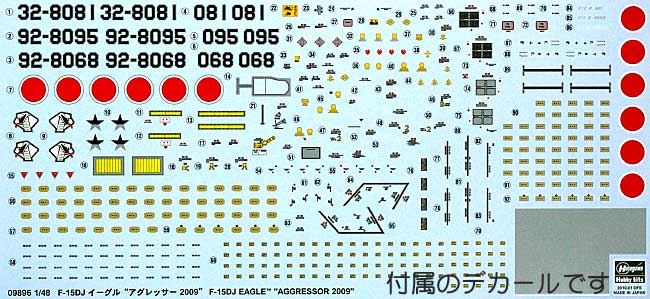 F-15DJ イーグル アグレッサー 2009 プラモデル (ハセガワ 1/48 飛行機 限定生産 No.09896) 商品画像_1