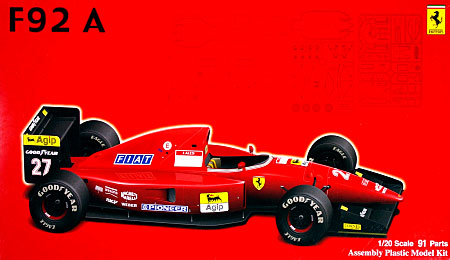 フェラーリ F92A (1992年後期型) プラモデル (フジミ 1/20 GPシリーズ SP （スポット） No.SP008) 商品画像