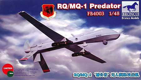 アメリカ 無人偵察機プレデター MQ/RQ-1 プラモデル (ブロンコモデル 1/48 エアクラフト プラモデル No.FB4003) 商品画像