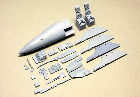 F/A-18 C/D ホーネット 後期型 アップデートセット (ハセガワ対応) レジン (ウルフパック 1/48 レジンアップデート コンバージョンセット (WP) No.48076) 商品画像_1