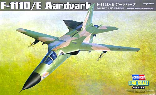 F-111D/E アードバーク プラモデル (ホビーボス 1/48 エアクラフト プラモデル No.80350) 商品画像