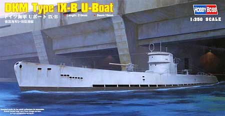 ドイツ海軍 Uボート 9-B プラモデル (ホビーボス 1/350 艦船モデル No.83507) 商品画像