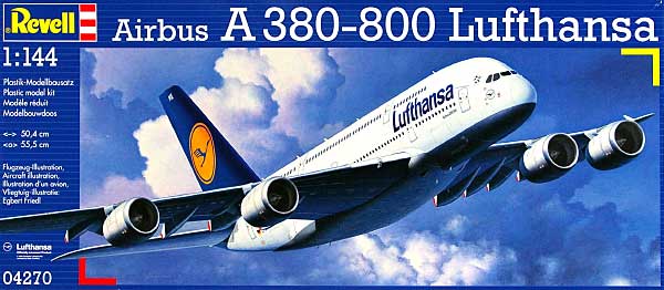 エアバス A380-800 ルフトハンザ航空 プラモデル (レベル 1/144 旅客機 No.04270) 商品画像