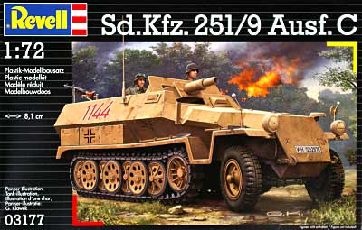 Sd.Kfz.251/9 Ausf.C プラモデル (Revell 1/72　ミリタリー No.03177) 商品画像