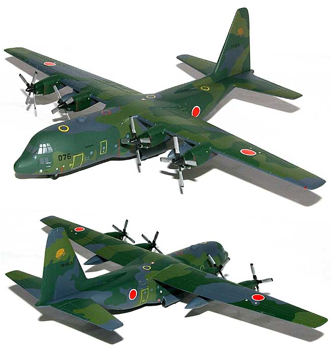 C-130H ハーキュリーズ 航空自衛隊 第1輸送航空隊 401SQ カモフラージュ 完成品 (ホーガンウイングス 1/200 完成品モデル No.6405) 商品画像_1