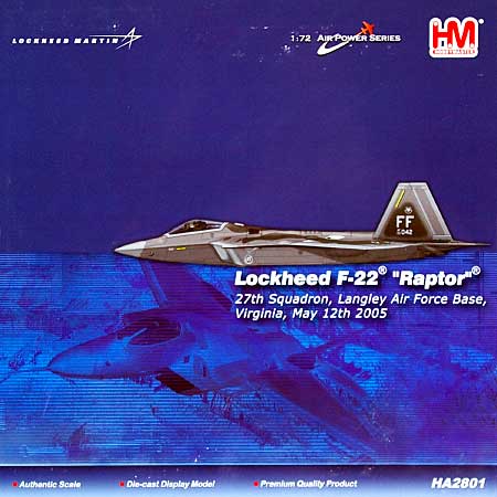 ホビーマスター F-22 ラプター 1/72 エアパワー シリーズ （ジェット 