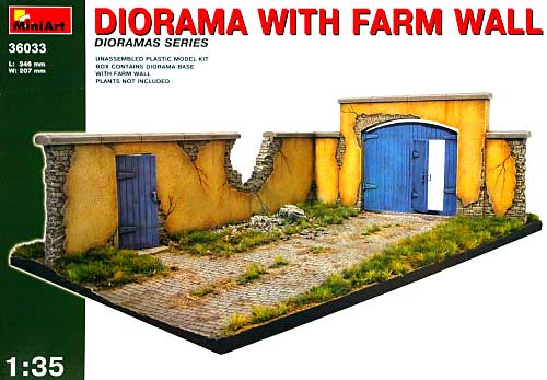 ジオラマベース 33 (農場の壁) プラモデル (ミニアート 1/35 ダイオラマシリーズ No.36033) 商品画像