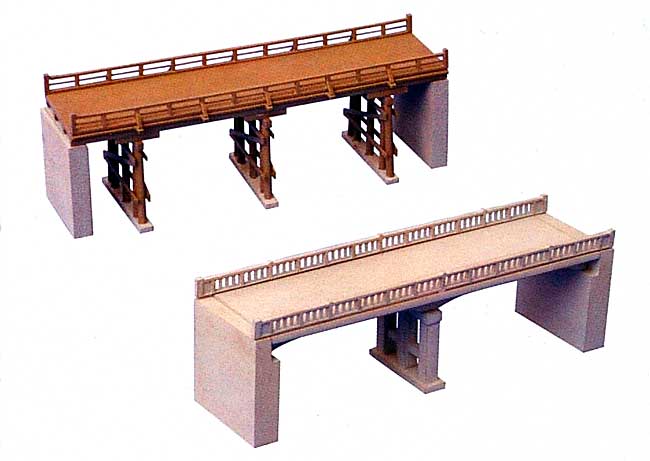 橋 D -木製・コンクリート製の橋- プラモデル (トミーテック 情景コレクション 情景小物シリーズ No.044) 商品画像_1