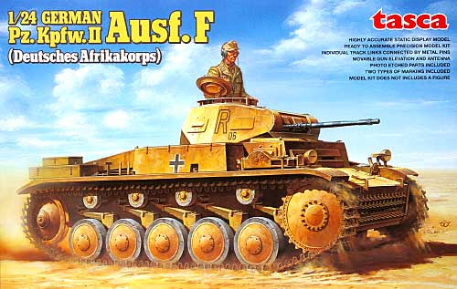 ドイツ 2号戦車 F型 北アフリカ戦線 (Pz.Kpfw.2 Ausf.F) プラモデル (アスカモデル 1/24 プラスチックモデルキット No.24-002) 商品画像