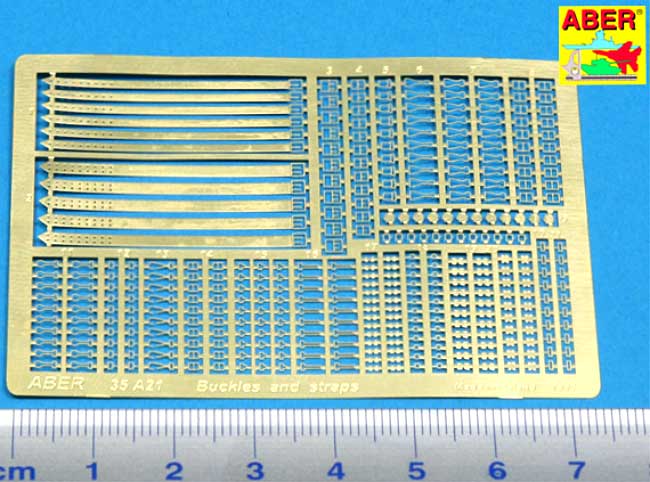 バックル & ストラップ セット エッチング (アベール 1/35 AFV用エッチングパーツ No.35A021) 商品画像_1