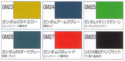 ガンダムマーカー Gジェネマーカーセット (6色セット） マーカー (GSIクレオス ガンダムマーカー No.GMS106) 商品画像_1