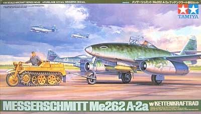 メッサーシュミット Me262 A-2a ケッテンクラート牽引セット プラモデル (タミヤ 1/48 傑作機シリーズ No.082) 商品画像