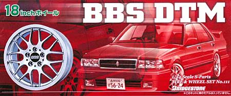 BBS DTM (18インチ） プラモデル (アオシマ 1/24 Sパーツ　タイヤ＆ホイール No.111) 商品画像