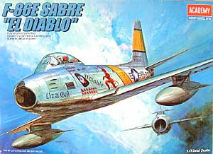 F-86E セイバー EL DIABLO プラモデル (アカデミー 1/72 Scale Aircrafts No.1681) 商品画像