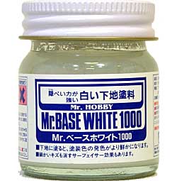 Mr.ベースホワイト 1000 (ビン入り） 下地剤 (GSIクレオス Mr.ベースホワイト No.SF-283) 商品画像