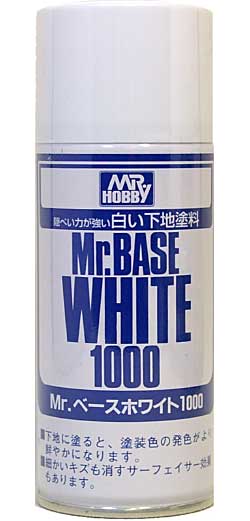 Mr.ベースホワイト 1000 スプレー 下地剤 (GSIクレオス Mr.ベースホワイト No.B-518) 商品画像