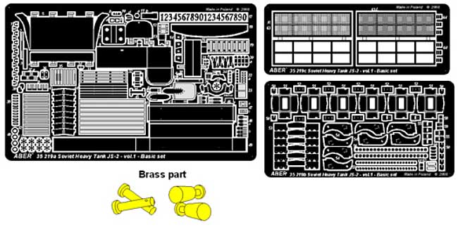 ロシア JS-2 スターリン重戦車用 Vol.1 基本セット (タミヤ対応) エッチング (アベール 1/35 AFV用エッチングパーツ No.35219) 商品画像_2