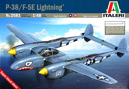 ロッキード P-38/F-5E ライトニング プラモデル (イタレリ 1/48 飛行機シリーズ No.2681) 商品画像