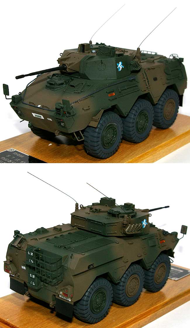 陸上自衛隊 87RCV (87式偵察警戒車) 富士学偵察教導隊 完成品 (モノクローム 1/43 AFV 完成品モデル No.J004A) 商品画像_2