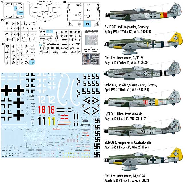 フォッケウルフ Fw190D-9 プラモデル (エデュアルド 1/48 プロフィパック No.8184) 商品画像_2