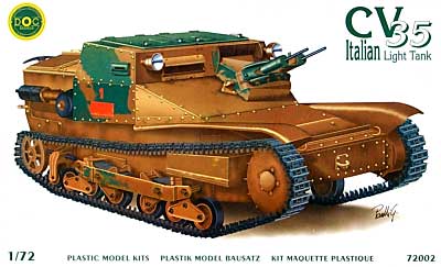 カルロ ヴェローチェ CV.35 プラモデル (ドックモデルズ 1/72 プラスチックモデルキット No.72002) 商品画像