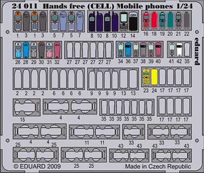 携帯電話 エッチングパーツ エッチング (エデュアルド 1/24 カーモデル用 カラーエッチング （24-×） No.24-011) 商品画像_1