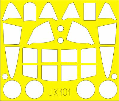 ホーク H-75A マスキングシート (エデュアルド 1/32 エアクラフト用 エデュアルド マスク （JX-×） No.JX-101) 商品画像_1