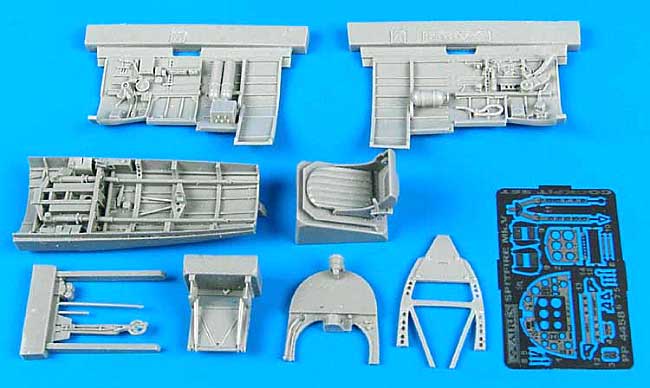 スピットファイア Mk.5用 コクピットセット レジン (アイリス 1/48 航空機アクセサリー No.4458) 商品画像_2