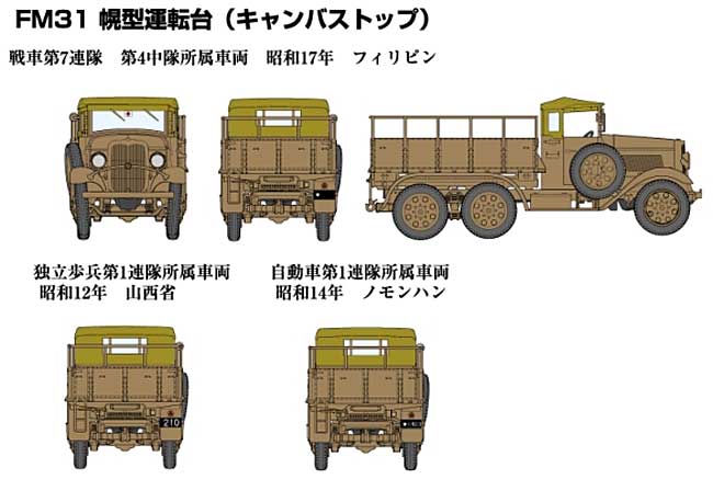 帝国陸軍 94式6輪自動貨車 幌型運転台 (キャンバストップ) プラモデル (ファインモールド 1/35 ミリタリー No.FM031) 商品画像_2