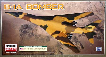 B-1A 爆撃機 プラモデル (ミニクラフト 1/144 軍用機プラスチックモデルキット No.14595) 商品画像