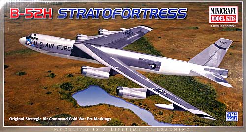B-52H ストラトフォートレス プラモデル (ミニクラフト 1/144 軍用機プラスチックモデルキット No.14615) 商品画像