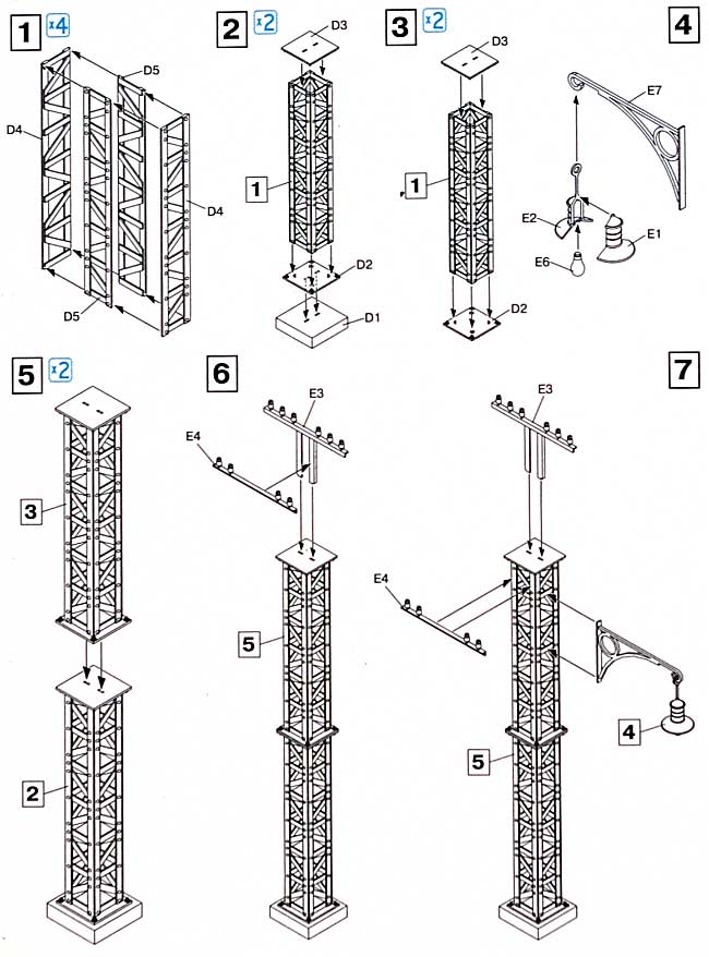 鉄製の電柱 (METAL TELEGRAPH POLES) ミニアート プラモデル