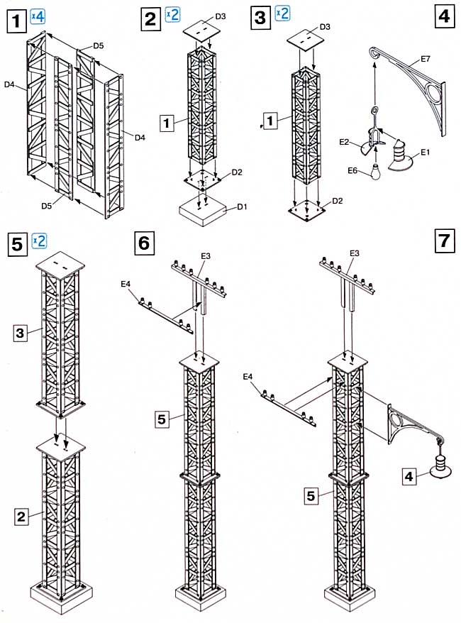 鉄製の電柱 (METAL TELEGRAPH POLES) プラモデル (ミニアート 1/35 ビルディング＆アクセサリー シリーズ No.35529) 商品画像_2